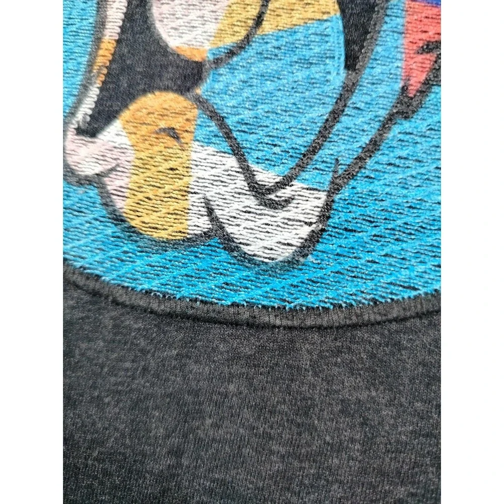 Looney Tunes Bugs Bunny Shirt Mens 2XL Gray Scream Graphic Tee Cartoon Casual